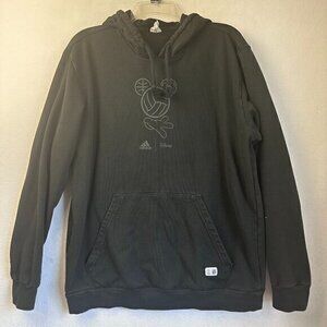 Adidas X Disney Sport Hoodie Pullover Mens Size‎ Large Black Mickey Mouse